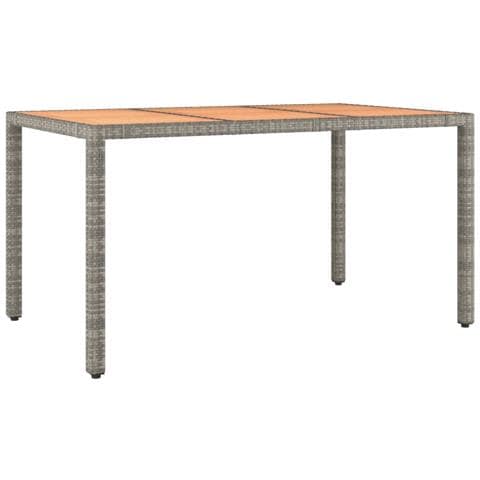 Set Da Pranzo Da Giardino 7 Pz Con Cuscini In Polyrattan Grigio - Foto 9