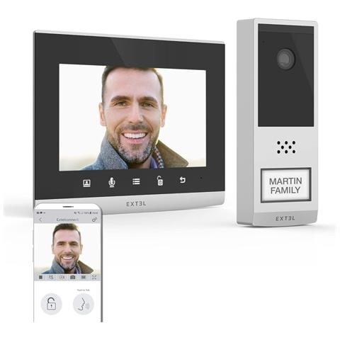 Wave 2 Videocitofono Senza Fili Wireless Con Schermo Da 7"" Portata 350 Metri - Foto 1