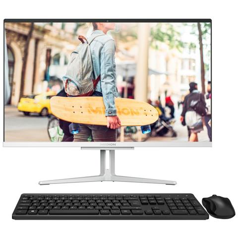 AKOYA E23405 MD62580 Intel® Core™ i3 i3-1115G4 60,5 cm (23.8") 1920 x 1080 Pixel PC All-in-one 8 GB DDR4-SDRAM 512 GB SSD Windows 11 Home Wi-Fi 5 (802.11ac) Argento - Foto 1