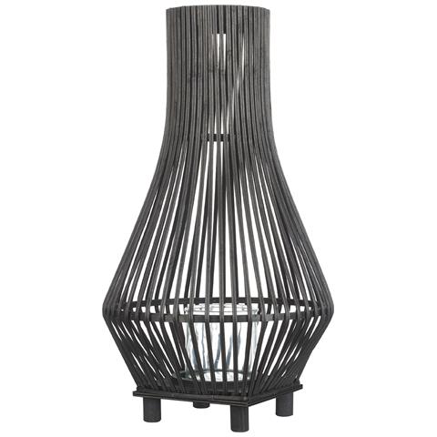 Lanterna Bambù Nero 58 Cm Leyte - Foto 2