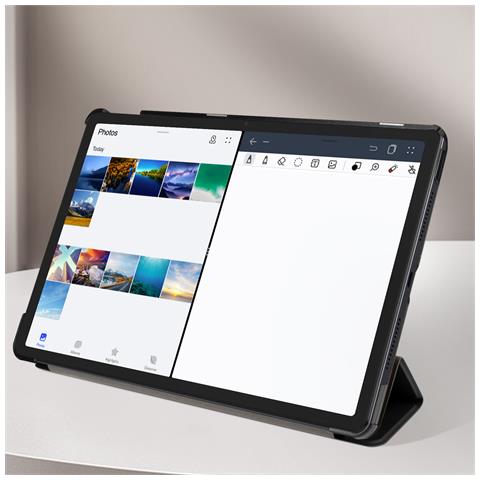 Custodia Trifold Per Lenovo Tab M11 Copertina Supporto Multiposizione - Foto 5