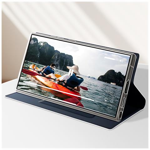 Custodia Per Samsung Galaxy S24 Ultra Copertina Portacarte Supporto, Blu Scuro - Foto 2