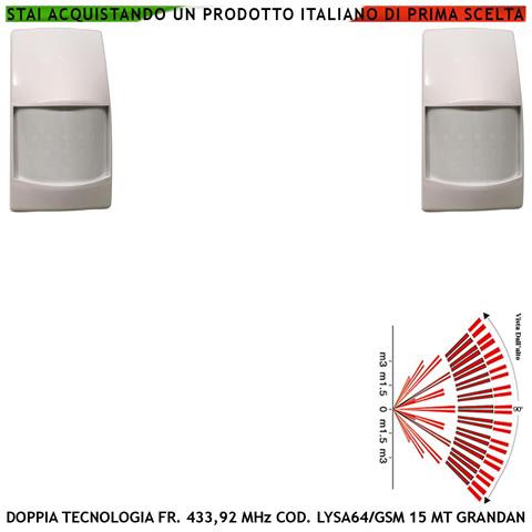 Rilevatore Magnetico Wireless Sismico Regolabile Codice Sydra 5 Pezzi Con Ingresso Sensori Antifurto Remoti Nc Contaim - Foto 1