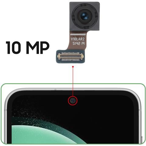 Fotocamera Frontale Per Samsung Galaxy S23 Fe Sensore Selfie 10mp, Nero - Foto 2