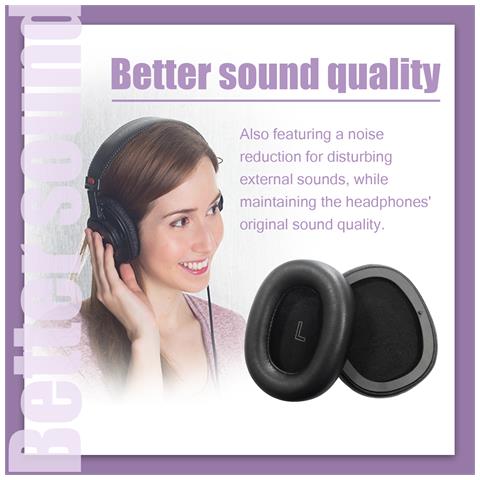 Cuscinetti Auricolari Per B&o Beoplay H95 1 Paio Black - Foto 2
