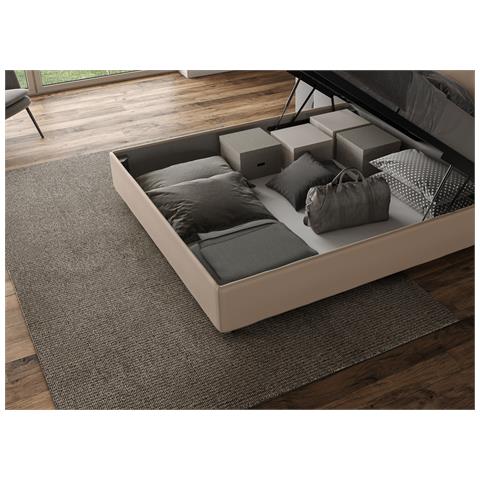 Letto Sunny 170x210 Rete E Contenitore Tortora - Foto 2