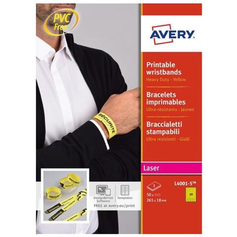 L4001-5 etichetta per stampante Giallo - Foto 1