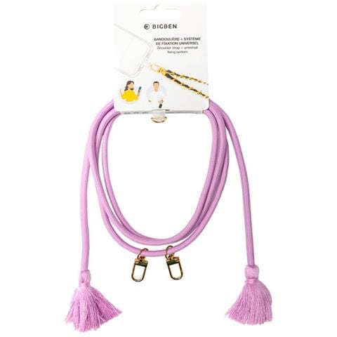 Tracolla Universale Per Smartphone Con Nappe, Rosa - Foto 1