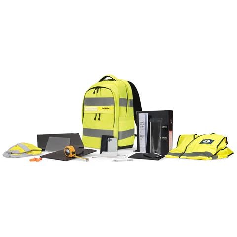 Hi-Vis zaino Giallo Polietilene tereftalato (PET), Poliuretano termoplastico (TPU) - Foto 2