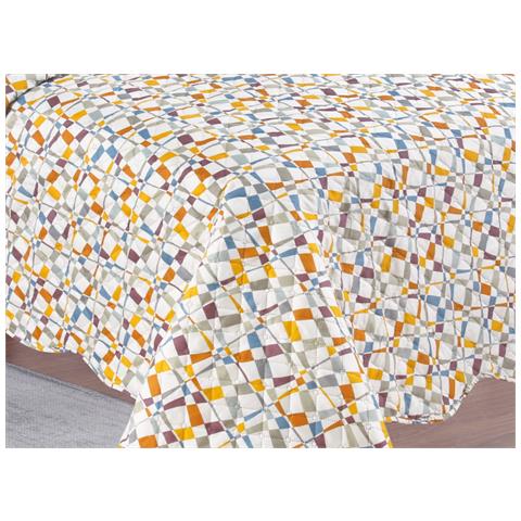 Copriletto Trapuntato Quilt Estivo Piumino 100gr Mq Disegno Pinsonic Happy Singolo Happy - Foto 2