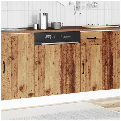 Pannello Lavastoviglie Kalmar Legno Antico 60x1,5x67 Cm - Foto 3