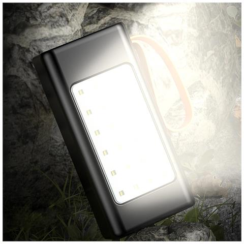 Powerbank 50.000mah Con Ricarica Rapida Pd22,5w, 4 Porte Usb, Cinturino Da Trasporto E Torcia Ad Alta Potenza. Schermo Led Di Ricarica. - Foto 2