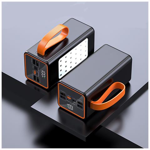 Powerbank 50.000mah Con Ricarica Rapida Pd22,5w, 4 Porte Usb, Cinturino Da Trasporto E Torcia Ad Alta Potenza. Schermo Led Di Ricarica. - Foto 7