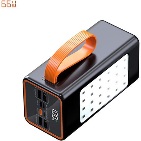 Powerbank 50.000mah Con Ricarica Rapida Pd22,5w, 4 Porte Usb, Cinturino Da Trasporto E Torcia Ad Alta Potenza. Schermo Led Di Ricarica. - Foto 1