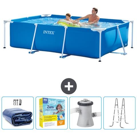 Piscina Fuori Terra - Rettangolo - 260x160x65 Cm - Blu - Include Accessori Coordinati Cb13 - Foto 1