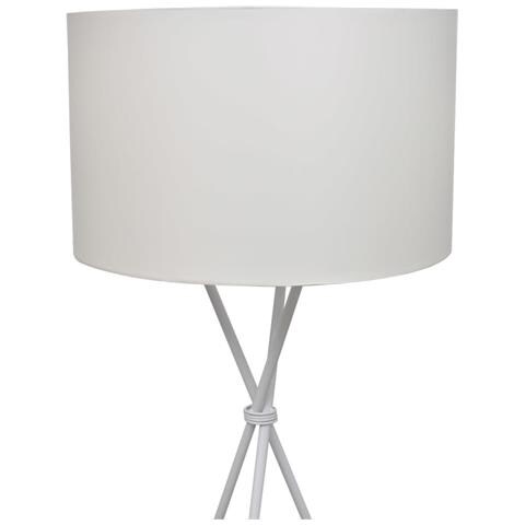 Piantana Con Paralume Alta Bianca - Foto 1