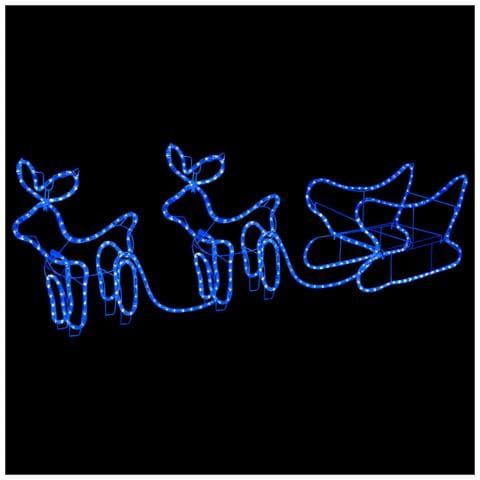 Renne E Slitta Decorazione Natalizia Per Esterni 576 Led - Foto 1
