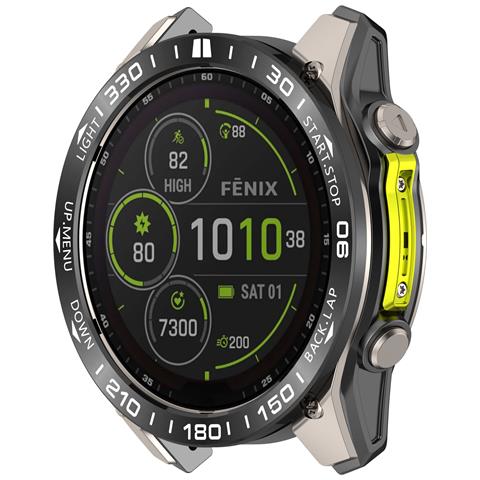 Ghiera Garmin Tactix 8 51mm Solar - Acciaio Inossidabile Nero - Foto 5
