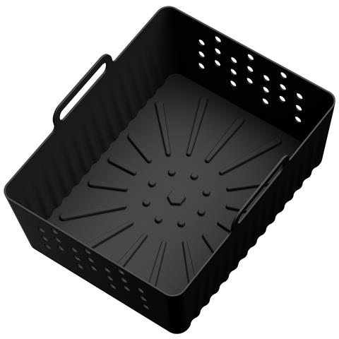 Vassoio In Silicone - Cuscinetto Rettangolare Per Friggitrice Ad Aria Black - Foto 2