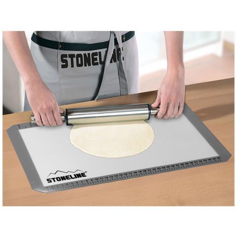 Back Set Di Tappeti, 2 pezzi Con Linee E Tabelle Di Conversione Internazionale Le Dimensioni Pentole, In Silicone, Colore: Bianco - Foto 4
