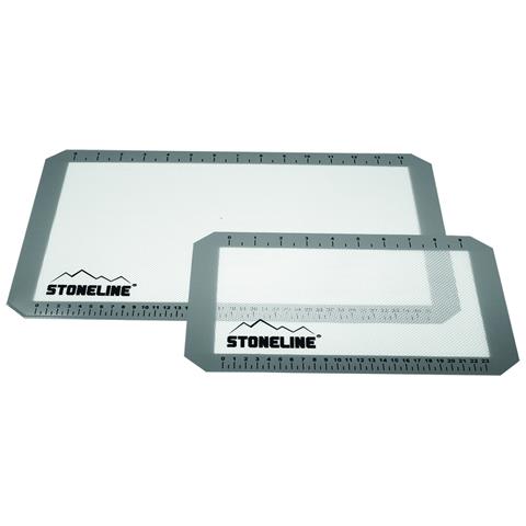 Back Set Di Tappeti, 2 pezzi Con Linee E Tabelle Di Conversione Internazionale Le Dimensioni Pentole, In Silicone, Colore: Bianco - Foto 1