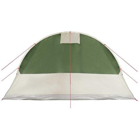 Tenda Familiare a Tunnel per 7 Persone Verde Impermeabile - Foto 8