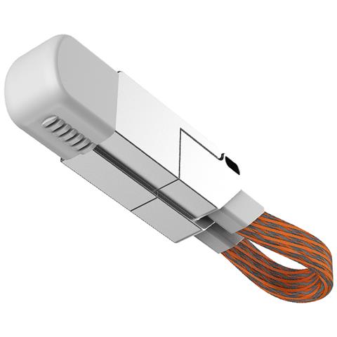 Portachiavi Con Cavo Dati 6-in-1 Arancione-grigio - Ricarica Rapida - Foto 1