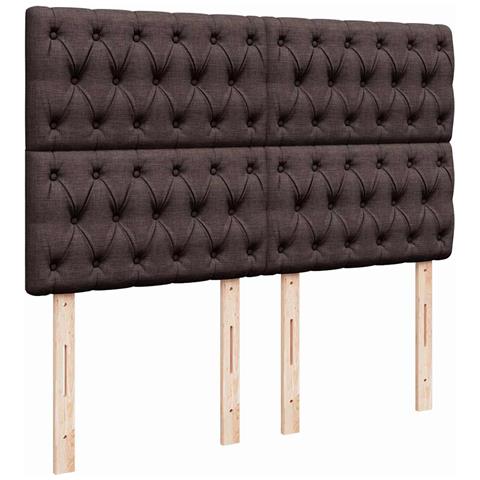 Struttura Letto Pouf con Materasso 140x190 cm in Tessuto - Foto 9