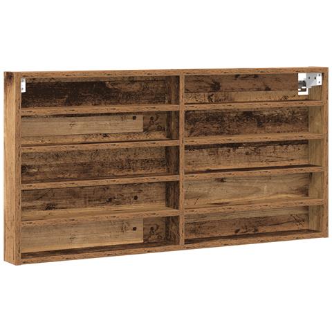 Mobile Da Muro  In Legno Invecchiato - Foto 1