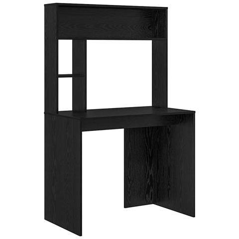 Scrivania Rovere nero 91 x 50 x 149 cm Legno multistrato - Foto 1