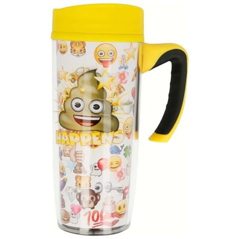 Tazza Termica Da Viaggio Da 533 Ml Con Manico E Coperchio Scorrevole, Multicolore - Foto 1
