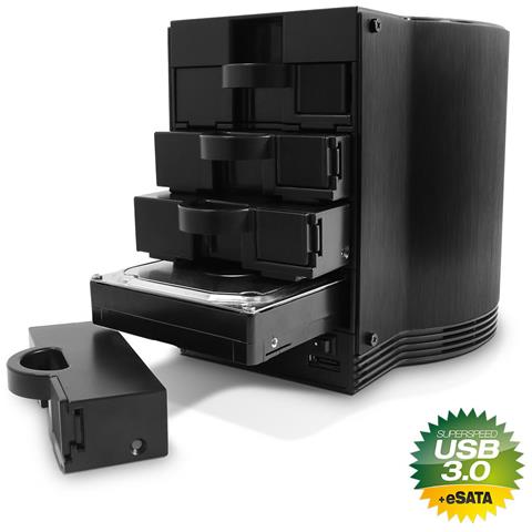 SQ-35U3e-6G Custodia per Disco Rigido (HDD) Nero 3.5" - Foto 2