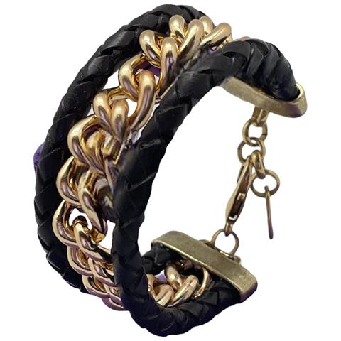 Bracciale A Canale In Oro - Foto 1