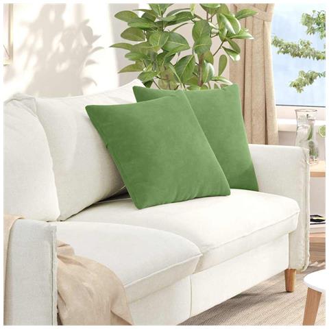 Cuscini da Divano 2 pcs Verde chiaro 50 x 50 cm - Foto 2
