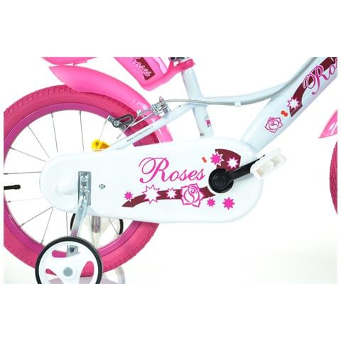 Sch Roses 16'' - Bicicletta Per Bambine (5-7 Anni), Ruote 16'', Telaio Acciao, Con Accessori - Colore Bianco - Foto 2