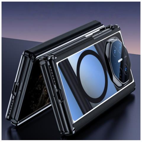 Custodia Magnetica Nera Con Retro In Vetro Trasparente Compatibile Con Huawei Mate Xts - Foto 2