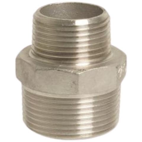 Nipple Di Riduzione In Acciaio Inox 1 1/4  X 1   Raccordo Filettato - Foto 1