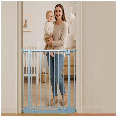 Safetots Cancelletto Di Sicurezza Elite Extra Alto, 170cm - 179cm, Grigio Opaco, Extra Alto Con 100cm Di Altezza - Foto 4