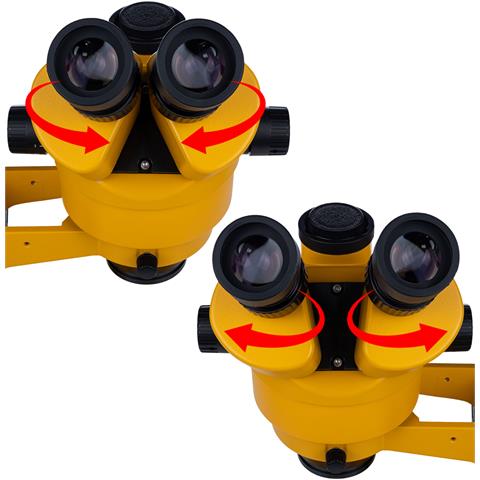 Mikroscopio Trinoculare Neptune Pro Msnp-t-wdms3-o - Zoom 7-45x | Sistema Ottico Greenough | Lavoro Di Precisione - Foto 8