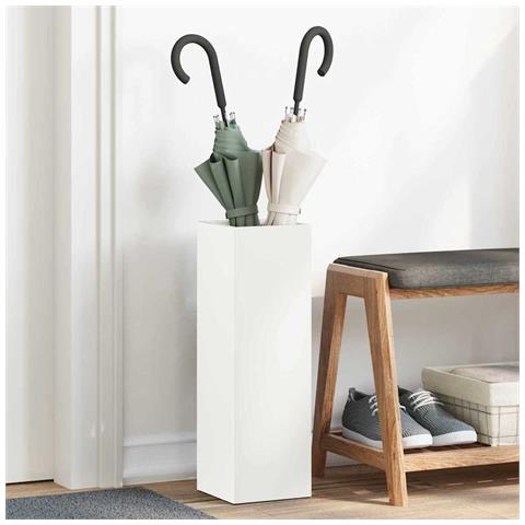 Supporto per Ombrellone Bianco 15.5 x 15.5 x 49 cm Metallo - Foto 2