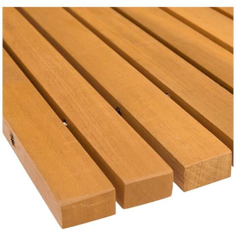 Tappeto da bagno Marrone 100 x 60 cm Legno di Acacia Massello - Foto 9