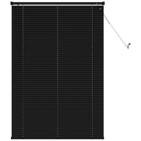 Tenda Veneziana Regolabile Nero 150 x 100 cm PVC - Foto 1
