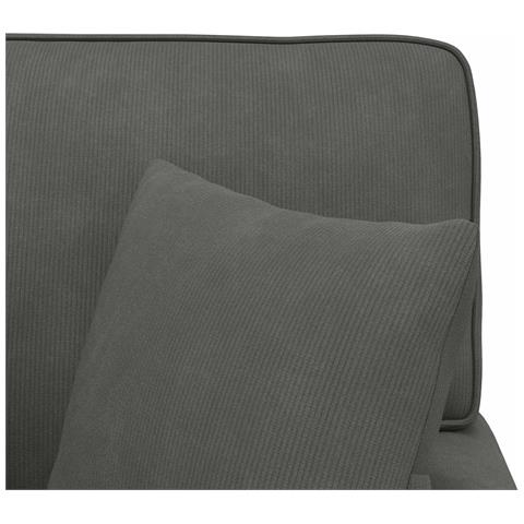 Chaise Longe con Gonna 3 pcs Grigio scuro Tessuto in Cords - Foto 9