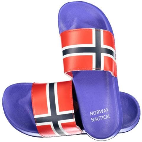 SCARPE DA UOMO BLU CON PANTOFOLE NORVEGIA 1963 - Colore: Blu, Taglia: 41 - Foto 1