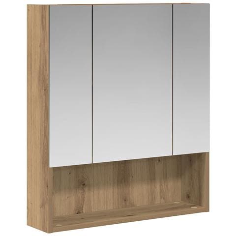 Mobiletto per specchio da bagno con porta Rovere Artigianale - Foto 1