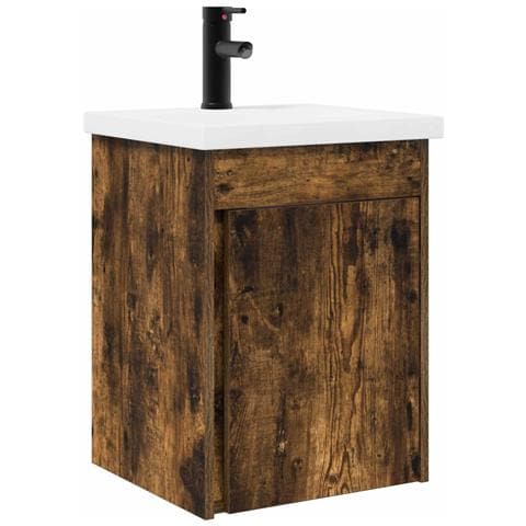 Mobile bagno con rubinetto Rovere Fumo 42 x 40 x 74,5 cm - Foto 1