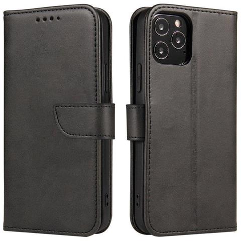 Custodia Magnetica Elegante Con Flap E Funzione Supporto Per Oneplus Nord N20 5g Nera - Foto 1