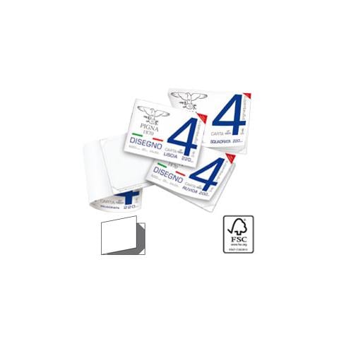 blocco disegno 4 33x48cm 4 angoli 20fg 200gr liscia - Foto 1