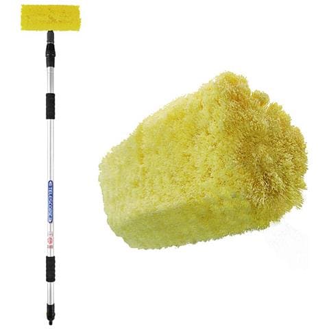 Spazzola Di Lavaggio 3d Con Manico Telescopico 2,4 M 150685 - Foto 1