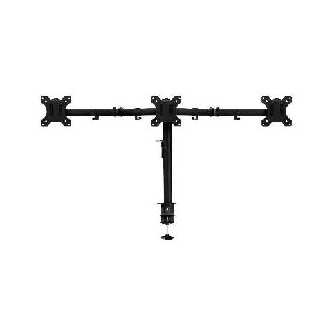 "Ewent Ew1513 Supporto da Tavolo Scrivania per 3 Monitor Fino a 27"" (68.6 Cm) con Attacco Vesa" - Foto 1